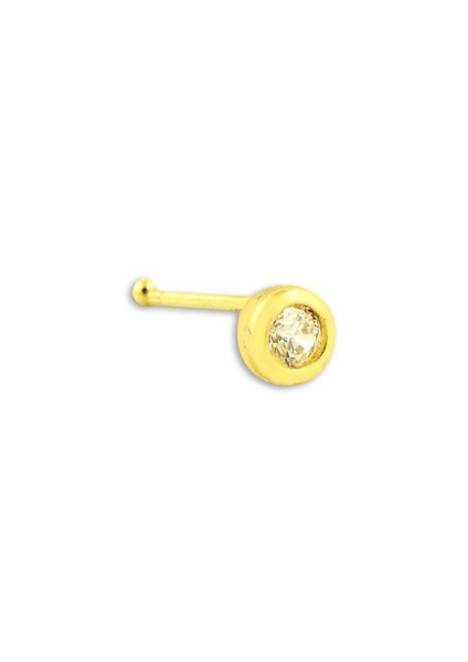 Hızma Tek Taş Yuvarlak 0,15 Gram 14 Ayar Altın
