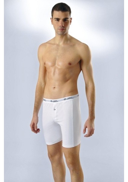 ANIT 1114 ERKEK LİKRALI SİYAH UZUN BOXER
