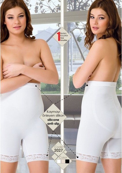 2027 Paçası Dantelli Boxer Korse