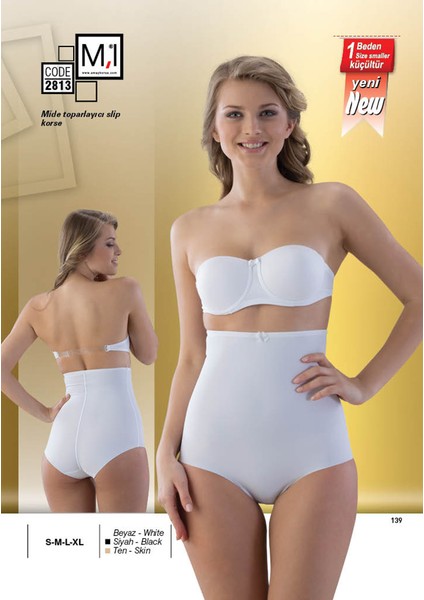 2813 Mide Toparlayıcı Lazer Kesim Slip Korse