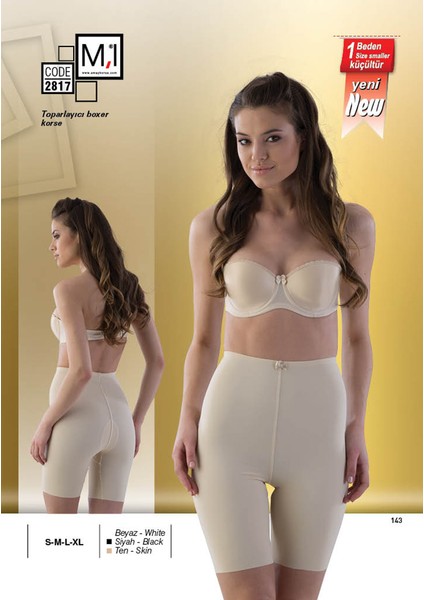 2817 Lazer Kesim Paçalı Boxer Korse
