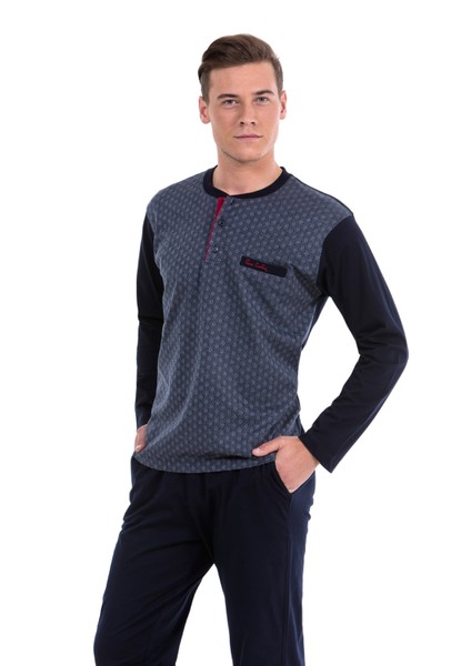 Erkek Uzun Kol Pijama Takım 5240