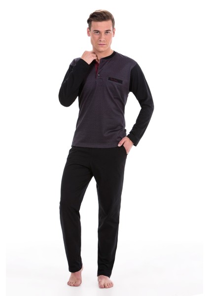 Erkek Uzun Kol Pijama Takım 5239