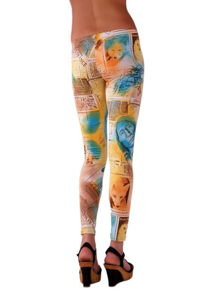American Indian Printed Tight - Baskılı Tayt - RHB101074