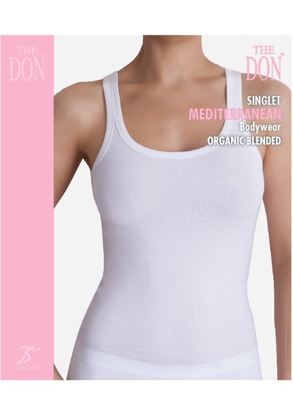 TheDON Bayan Singlet Beyaz Renk