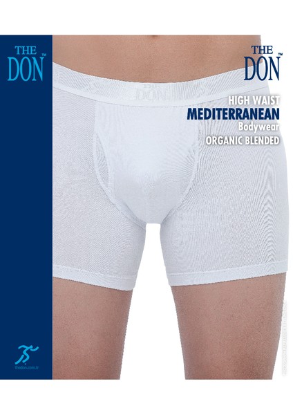 TheDON Erkek High Waist Boxer Siyah Renk