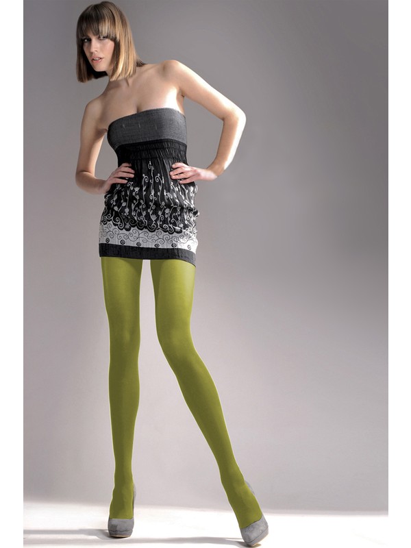 Gabriella 40 Den Yeşil Külotlu Çorap MICROFIBRE40