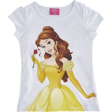 Soobe Lisanslı Disney Princess Kısa Kol T-Shirt Beyaz 2 Yaş