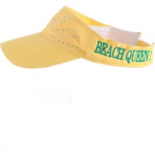 Bonalodi Sarı Beach Queen Taşlı Kep Şapka