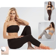 Elif Çamaşır Şardonlu Kadın Termal Tayt