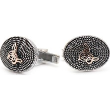 Sümer Telkari El Sarması Osmanlı Tuğralı Kol Düğmesi 23