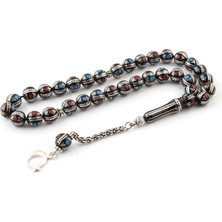 İnan Tesbih Erzurum Oltu Tesbih Mine Ve Gümüş İşlemeli (Özel İşçilik)