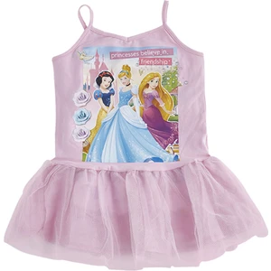 Lisanslı Disney Princess Askılı Elbise Pembe 2 Yaş