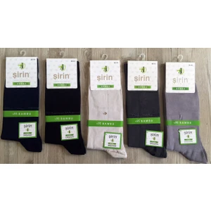 Erkek 6'Li Paket %95 Bambu Çorap 8230