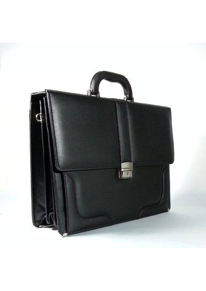 Profesyonel Lüx Siyah El Evrak Çantası