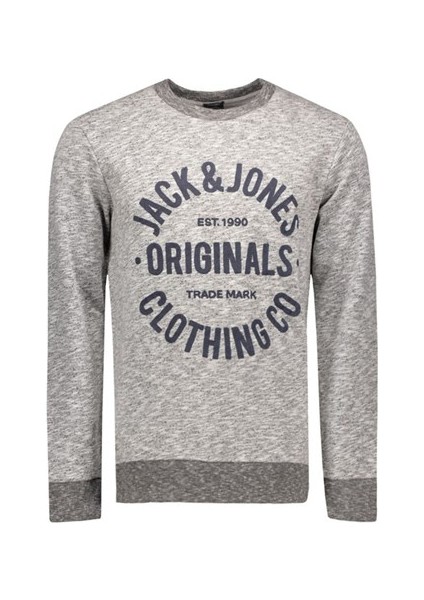 Erkek Açık Gri Melanj Clemens Sweatshirt 12112149