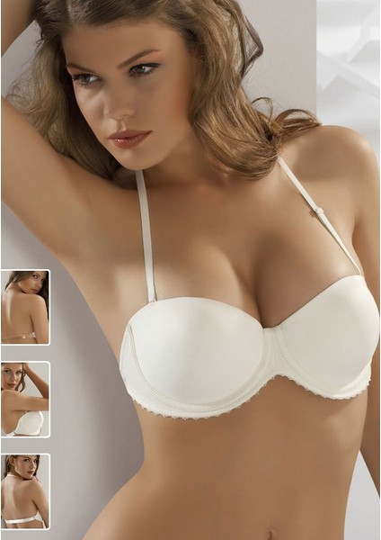 7042 İvonne Sırt Dekolteli Destekli Sütyen