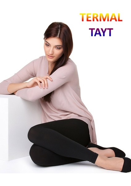 Bayan Termal Tayt - Siyah