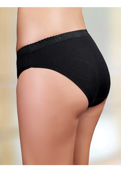 Şahinler Yazılı Ribana Külot Siyah MB037 fiyatları