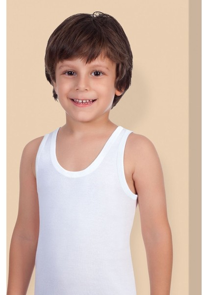 Geniş Askılı Ribana Atlet Beyaz MEC020