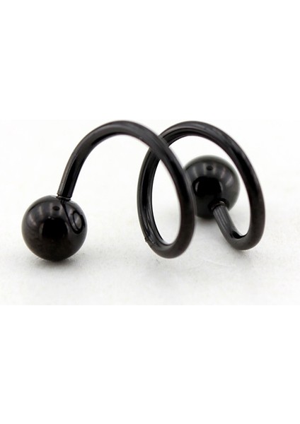 Siyah Renk Burgu Vücut Piercing P304