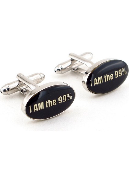 İ Am The 99 % Yazılı Kol Düğmesi Cx113