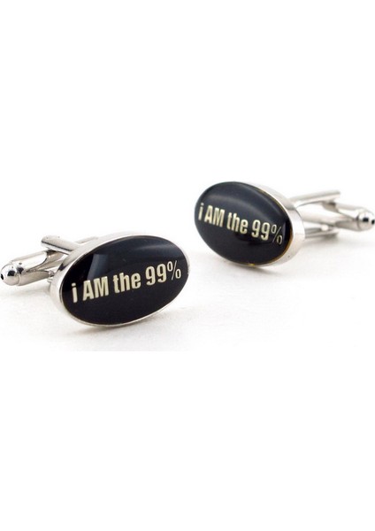 İ Am The 99 % Yazılı Kol Düğmesi Cx113
