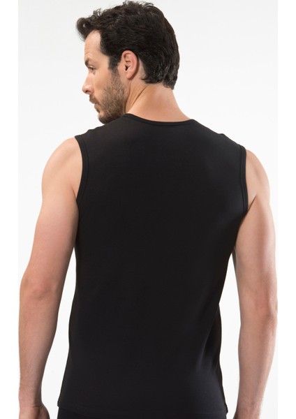 1303 Spor Erkek Bisiklet Yaka - Siyah