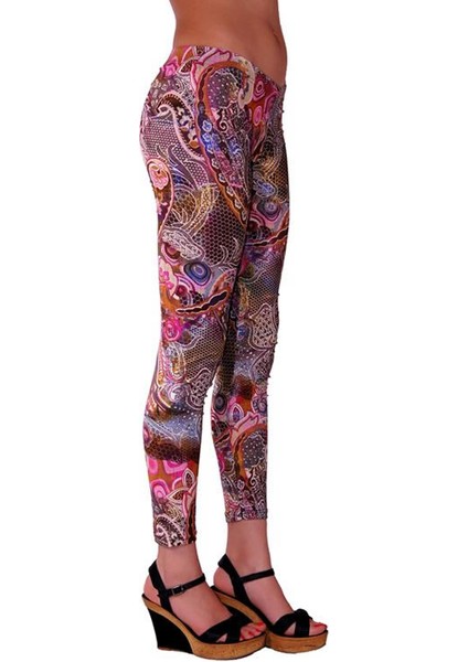 Redhotbest Paisley Pattern Fashion Tight - Şal Desenli Tayt - Rhb101078