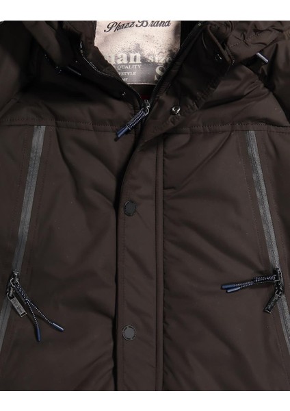 Erkek Şişme Mont Kaban 1265 Kahve