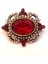 Swarovsk Taşlı Elmas Montür Kırmızı Broş Muhteşem Yüzyıl Hurrem Harem Serisi 1