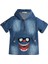 Fashion Monster Kapüşonlu Kısa Kol Denim Sweatshirt 1 Yaş 1