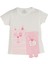 Sweet Dog Kısa Kol T-Shirt Fiyonklu Şort Set Ekru 2