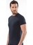 1307 O Yaka Kısa Kollu Erkek T-Shirt - Lacivert 1