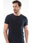 1307 O Yaka Kısa Kollu Erkek T-Shirt - Lacivert 2