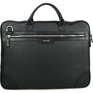 6877 Hakiki Deri Evrak Çanta Siyah