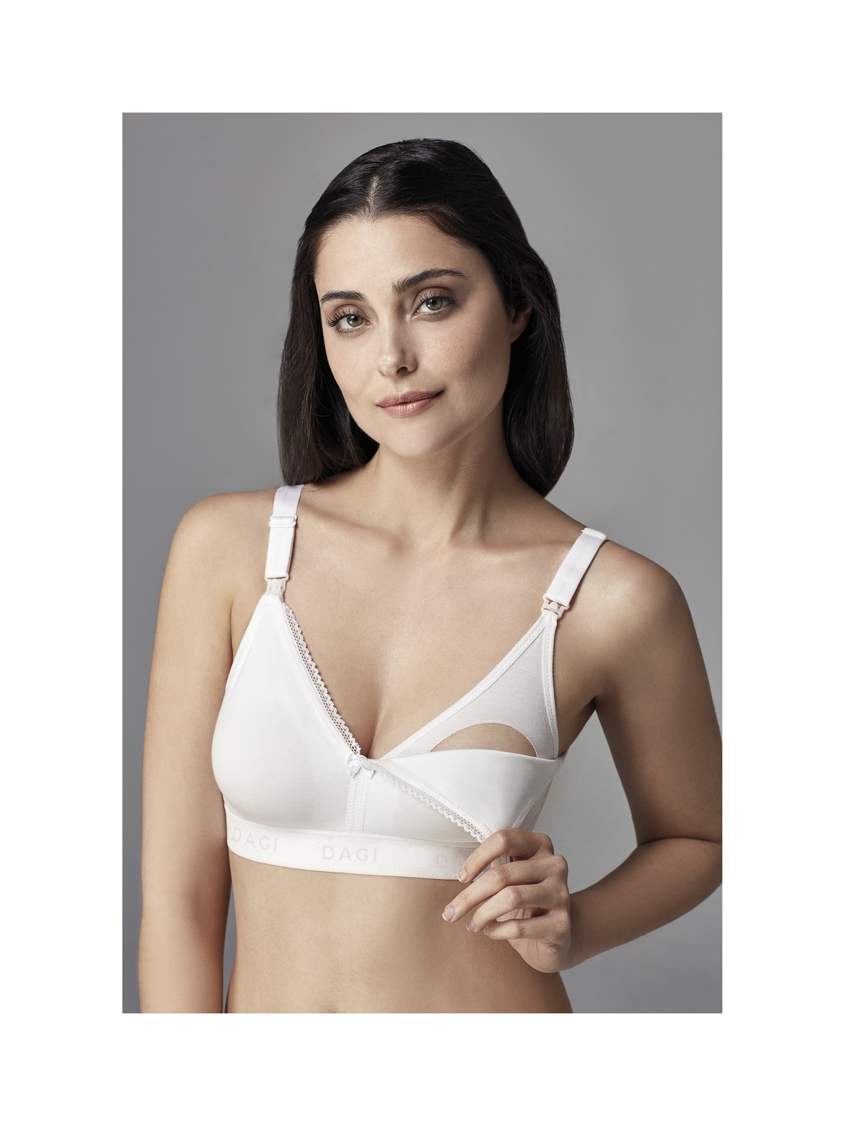 Dagi Emzirme Sütyeni – Yumuşak Dokulu, Esnek Yapılı, %95 Pamuk %5 Elastan, Düz Desenli, Rahat Emzirme İçin