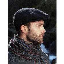 Modamarka Shop Erkek Şapka Kışlık Flat Cap Yün Kasket Lacivert