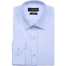 Buenza Sry Denim Slim Fit Uzun Kol Gömlek - Açık Mavi