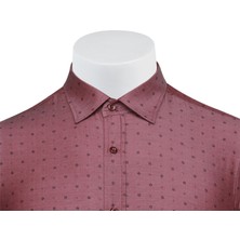 Buenza Empirme Opal 01 Slim Fit Uzun Kol Gömlek - Kahverengi