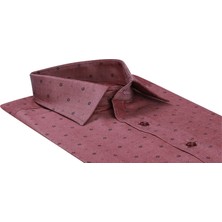 Buenza Empirme Opal 01 Slim Fit Uzun Kol Gömlek - Kahverengi
