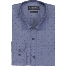 Buenza Empirme Opal 01 Slim Fit Uzun Kol Gömlek - Lacivert