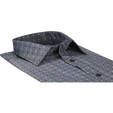 Buenza Sry 41110 Slim Fit Uzun Kol Gömlek - Füme