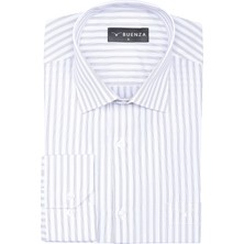 Buenza Sry Platin P_3 Klasik Kesim Uzun Kol Gömlek - Gri