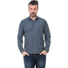 Buenza Sry 2999 Klasik Kesim Uzun Kol Gömlek - Yeşil