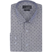 Buenza Sry Empirme Samre 01 Slim Fit Uzun Kol Gömlek - Gri