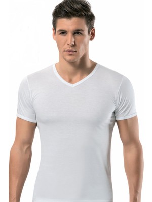 Erdem Paket 3'lü 1551 Modal V Yaka Erkek Fanila