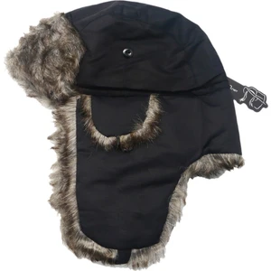 Modamarka Shop Unisex Kürklü Siyah Kışlık 10C Şapka