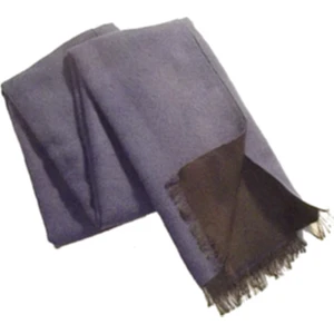 HepsiDahice Erkek Fular Atkı %75 Cashmere Siyah Mavi Çift Taraflı Kaşmir Kaşkol