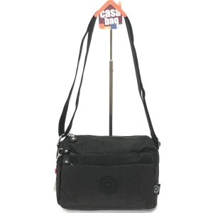 Smart Bags Krinkıl Kumaş Kadın Omuz  -  Çapraz Çantası Siyah